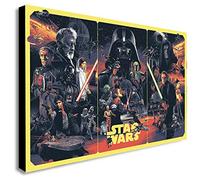 FAB Star Wars Original Trilogy - Canvas Wall Art Framed Print - Various Sizes (A0 47x33 inches)