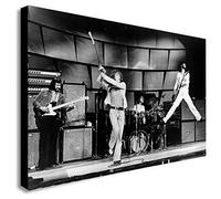 FAB The Who Rock Band - Canvas Framed Wall Art Print - Various Sizes (A3 16x12 inches)
