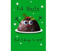 Fab Uncle Pud Tidings to You Christmas Card, Green