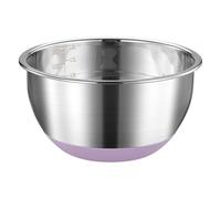 FAB4HOME Mixing Bowl Stainless Steel with Nonslip Silicone Bottom Metal Kitchen Bowl Baking Cooking Bowl Salad Bowl Dishwasher Safe, 20cm