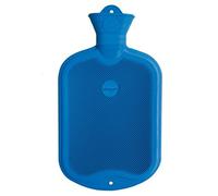 Faba Care by Sänger 2 litre rubber hot water bottle, natural rubber, 1 side fins, Premium rubber hot water bottle