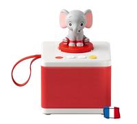 FABA - White Storyteller - Storyteller for Children, Audio Speaker with Sound Character ELE the Elephant, Educational Game with Tales and Songs, Children 3+