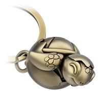 FABACH Baby Turtle Keyring Shelly with Heart - Cute Turtle Keyring - Love Lucky Charm Turtle as a Gift for Partner - Turtle Gifts, Antique bronze, 1, Modern