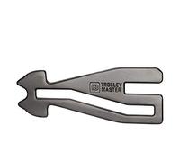 FABACH Black Trolley Master Shopping Trolley Remover - Opens Front Loader & Side Drawer Systems - Includes Metal Keyring & Token