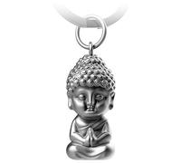 FABACH Buddha Keychain - Antique Silver, Unisex-Adults