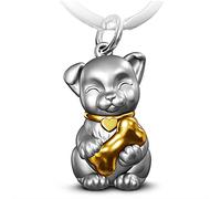 FABACH Dog Keyring Puppy - Small Dog Lucky Charm Puppy Keyring Labrador - Dog Paw Keyring Dog Paw Pendant - Dog Gift Dog Owner, gold, standard size