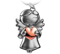 FABACH Guardian Angel Key Ring Star with Heart Lucky Angel Keychain Love Gift for Girlfriend, Pink