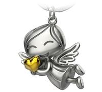 FABACH Guardian Angel Keyring Lucky with Heart - Angel Lucky Charm Keyring Love - Gift Guardian Angel Lucky Charm - Angel with Heart as a Gift Idea for Girlfriend