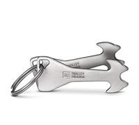 FABACH Piranha Trolley Remover Made of Metal in Silver - Shopping Trolley Token Key Fob - Shopping Chip for Shopping Trolley - Removable Chip - No Staying in the Deposit Lock