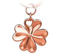 FABACH Shamrock Lucky Charm Shamrock Key Fob - Good Luck Exam Lucky Charm - Good Luck Operation, New Job - Good Travel Lucky Keyring Clover Leaf, Rose Gold, standard size, Casual