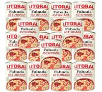 Fabada Asturiana Litoral, bean stew with chorizo ready to eat, 420gr pack of 15 cans