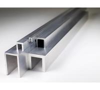 FABAL Aluminium Channel U/C Profile - Mill Finish - MULTIPLE SIZES (1" x 1" x 1/8") - 6063-T6 Alloy - Durable & Rust-Resistant - For DIY & Frames & Fabrication, L: 3000 mm (3.0 m)