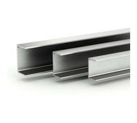 FABAL Aluminium Channel U/C Profile - Mill Finish - MULTIPLE SIZES (20 mm x 20 mm x 2 mm) - 6063-T6 Alloy - Durable & Rust-Resistant - For DIY, Frames & Fabrication, L: 5000 mm (5.0 m)