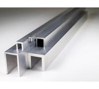 FABAL Aluminium Channel U profile, 1M MULTIPLE SIZES (20 mm x 20 mm x 2 mm), 1 METRE- 6063-T6 Alloy Mill Finish - Durable & Rust-Resistant - For DIY, Frames & Fabrication, L: 1000 mm (1.0 m)