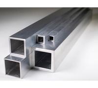 FABAL Aluminium Square Tube Box Section 30mm x 30mm x 2mm Mill Finish 6063-T6 High-Grade Rust-Resistant DIY & Framing Use Hollow Profile for Fabrication & Brackets Length: 1000 mm (1 m)