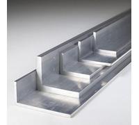 Fabal Aluminium UNEQUAL Angle Bar 90 Corner, 25.4mm x 12.7mm x 1.6mm, Mill Finish, 6063-T6 High-Grade, Rust-Resistant, DIY & Framing Use, Corner Trim & L-Shape Floor Trim, LENGTH: 400 mm (40 cm)