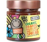 Fabalous Organic Orange Chocolate Spread (Hazelnut & Cocoa Spread) Vegan, Dairy Free, No Palm Oil, Less Sugar, More Protein 200g (Pack of 6)
