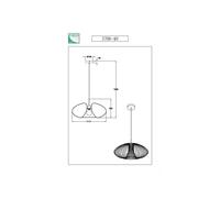 Fabas Luce Fassa pendant light, gold matt finish, Ø 60 cm, metal
