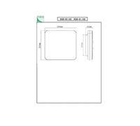 Fabas Luce Folk LED outdoor ceiling light, sensor, 28 x 28 cm, white, IP65