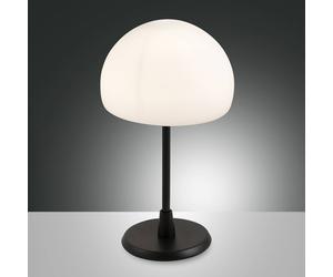 Fabas Luce Gaia LED table lamp with a touch dimmer, black