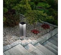 Fabas Luce LED solar path light Fold, dark grey, motion detector, IP54