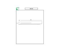 Fabas Luce LED wall lamp Banny, anthracite, width 50cm, Up- & Downlight