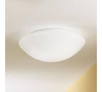Fabas Luce Pandora ceiling light, Ø 30 cm, glass, white
