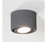 Fabas Luce Pivotable head - Anzio LED downlight, anthracite
