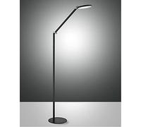 Fabas Luce Regina LED Integrated Floor Lamp Black Glass