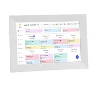 Fabater 10.1 Inch WiFi Digital Calendar, 1080P HD Touchscreen Wall Planner, Support App Control and 32GB Storage, for Family Schedules and Photo Display (UK Plug)