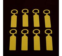 Fabater 100 PCS Hanging Plant Labels with Thick Plastic, White (Yellow)