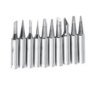 Fabater 10pcs 900M-T Soldering Tip Set for Soldering Rework Station Tool, Easy to Tin, Don't Leave Your Iron Running for Hours, Suitable for 936, 937, 938, 969, 8586, 852D Stations (10pcs Soldering