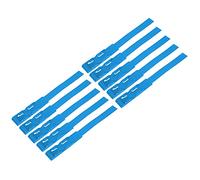 Fabater 10pcs Identification ID Collars Bands for Cattle Cow Marking Ring Supplies Farm Livestock, Plastic Non- Animal Identification Equipment, 4 Colors (Blue)