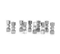 Fabater 10PCS Quick Brake Line Connector for 4.75mm Braking Cable Metal Replacement for Opel - No Flaring Tool Needed, Double Cone Cutting Ring, 600 Bar Test Pressure