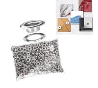 Fabater 12mm Grommet, Rust Prevention Plating Treatment Leather Grommets, Metal Eyelets Kit with Washers for Shoes Bags Clothing Laces Leather Crafts Repair Decoration DIY Projects