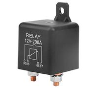Fabater 12V 200A 4-Pin Start Relay Heavy Duty Car ON/OFF Switch Relay, Normally Open Copper Terminals for Small Crane Combine Harvester Car Preheat