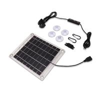 Fabater 12V DC Solar Well Pump Kit, with 20W Solar Panel, Submersible Water Pumps, Portable Well Pump for Fountain, Deep Wells, Irrigation,Water Tank Filling,800L/h 16.4ft Water Lift