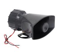 Fabater 130DB Siren Speaker 60W High Power Alarm Horn, Indoor Outdoor Warning Device for Security System, ABS Shell Fire Alarm, 2 Sounds for Home Garage (AC220V)