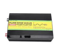 Fabater 1500W Pure Sine Wave Inverter with Red Green Working Light for 12V DC Solar Power Applications and Home Appliances
