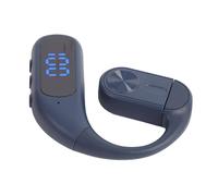 Fabater 180 Degree Rotating Axes Earhook Earphone Lightweight Noise Concealing Mic Low Latency Wireless Headset Understanding Protocols, Single Ear Headphone for Busy Commuters (Blue) (Blue)