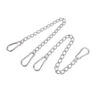 Fabater 2 Pack Hanging Chair Chain, 660lbs Load Capacity Stainless Steel Hammock Chain with 4 Spring Snap Hook, for Swing Punching Bag Hammock Chair Indoor Outdoor