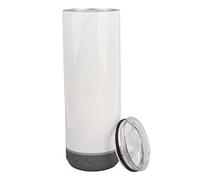 Fabater 20oz Sublimation Tumbler with Bluetooth Speaker for Travel | Detachable Wireless Audio, LED Rhythm Light, Double Wall Vacuum, Fits Car Cup Holder, Stainless Steel Body