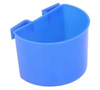 Fabater 20Pcs Bird Food Bowl Plastic Water Feeding Cup (Large) | Open Design, Large Capacity, Easy Access, Plastic Build, for Pigeons Parrots, Small Birds, Cage Decor