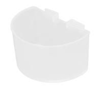 Fabater 20Pcs Bird Food Bowl Plastic Water Feeding Cup (Small) | Open Design, Large Capacity, Easy Access, Plastic Build, for Pigeons Parrots, Small Birds, Cage Decor