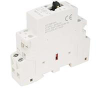 Fabater 2P 25A 50Hz DIN Rail Household AC Contactor with Manual Control Switch, 4-Position Design, Super Quiet Below 15dB, 75% & 70% Volume Reduced (2NC)