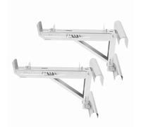 Fabater 2PCS Adjustable Ladder Jacks Alloy Steel Stabilizer Tripod Load Bearing Bracket Ladder Stand Kit for Platforms Up to 20 Inch Wide, Lightweight Portable Design for Home & Factory