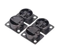 Fabater 2Pcs Cabinet Door Hinge Zinc Alloy for Wardrobe Cupboard | Stamping formed Cup, Easy Corner Angle Install, Space Saving, 30000 Cycle Life, Black Plated