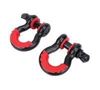 Fabater 2Pcs D Ring Shackles, 3/4 Inch Heavy Duty Tow Shackle with Screw Pin for Tow Strap, Winch, Off Road Truck Vehicle Recovery, 4.75 Ton Load Capacity, Off Road Recovery Shackle