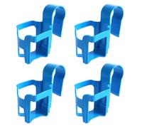 Fabater 2Pcs Pool Cup Holder Clip for Round Top Rails Above Ground (4Pcs, | Sturdy Abs Build, No Spill Design, Poolside Relaxation, Hot Tub Drink Caddy, Removable Hook, Fits Two Inch Bars