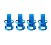 Fabater 2Pcs Pool Cup Holder Clip for Round Top Rails Above Ground (4Pcs, | Sturdy Abs Build, No Spill Design, Poolside Relaxation, Hot Tub Drink Caddy, Removable Hook, Fits Two Inch Bars